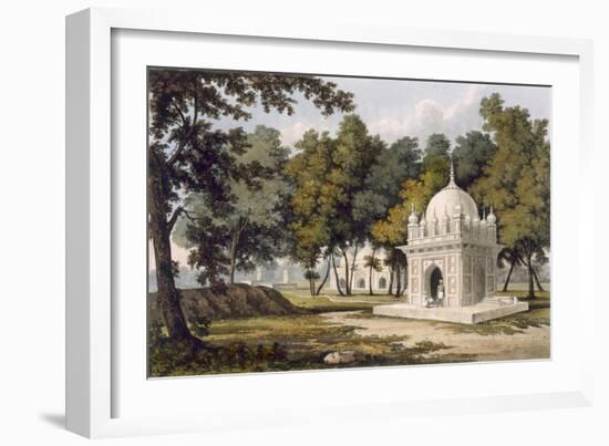 Tombs Near Etaya, from 'A Picturesque Tour Along the Rivers Ganges and Jumna in India'-Charles Ramus Forrest-Framed Giclee Print