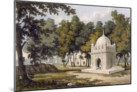 Tombs Near Etaya, from 'A Picturesque Tour Along the Rivers Ganges and Jumna in India'-Charles Ramus Forrest-Mounted Giclee Print