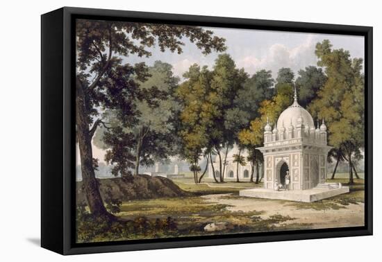 Tombs Near Etaya, from 'A Picturesque Tour Along the Rivers Ganges and Jumna in India'-Charles Ramus Forrest-Framed Stretched Canvas