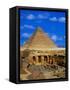 Tombs Near Pyramid of Khafre-Larry Lee-Framed Stretched Canvas