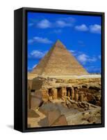 Tombs Near Pyramid of Khafre-Larry Lee-Framed Stretched Canvas