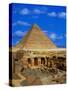 Tombs Near Pyramid of Khafre-Larry Lee-Stretched Canvas