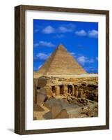 Tombs Near Pyramid of Khafre-Larry Lee-Framed Photographic Print