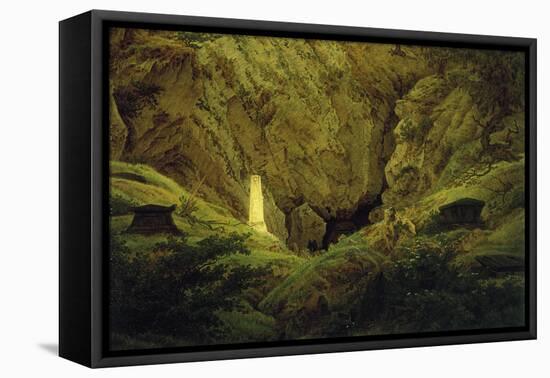 Tombs of Ancient Heroes-Caspar David Friedrich-Framed Stretched Canvas