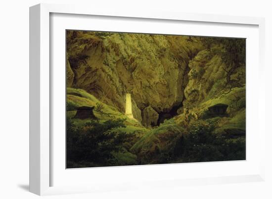 Tombs of Ancient Heroes-Caspar David Friedrich-Framed Premium Giclee Print