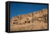 Tombs of Darius II, Ataxerxes I and Darius the Great, Naqsh-e Rostam Necropolis, near Persepolis, I-James Strachan-Framed Stretched Canvas