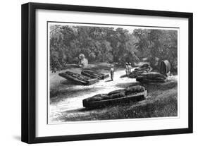 Tombs of the Gond Rajahs, Chanda, Central India, 1875-null-Framed Giclee Print