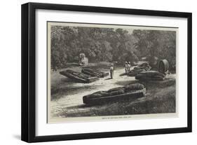 Tombs of the Gond Rajahs, Chanda, Central India-null-Framed Giclee Print