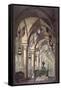 Tombs of the Knights Templar', c1820-1839-Alessandro Sanquirico-Framed Stretched Canvas