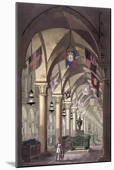 Tombs of the Knights Templar', c1820-1839-Alessandro Sanquirico-Mounted Giclee Print