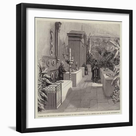 Tombs of the Russian Imperial Family in the Cathedral of St Peter and St Paul at St Petersburg-null-Framed Giclee Print