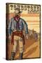 Tombstone, Arizona - Cowboy Standoff-Lantern Press-Stretched Canvas