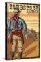 Tombstone, Arizona - Cowboy Standoff-Lantern Press-Stretched Canvas