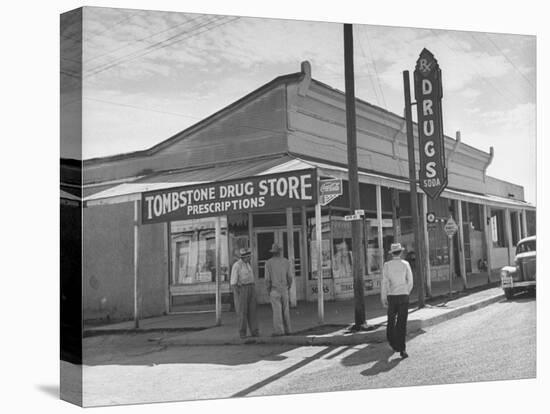 Tombstone Drug Store-Peter Stackpole-Stretched Canvas