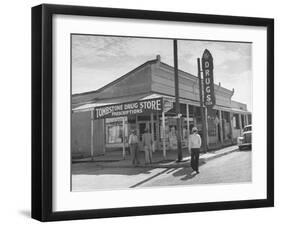 Tombstone Drug Store-Peter Stackpole-Framed Photographic Print