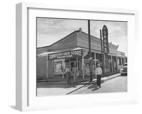 Tombstone Drug Store-Peter Stackpole-Framed Photographic Print