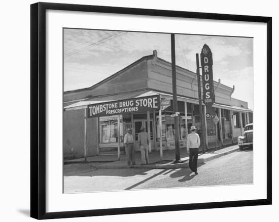 Tombstone Drug Store-Peter Stackpole-Framed Photographic Print