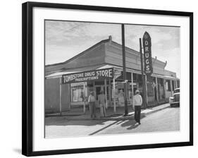 Tombstone Drug Store-Peter Stackpole-Framed Photographic Print