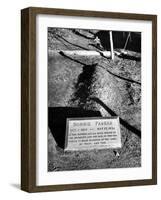 Tombstone of Bonnie Parker-Carl Mydans-Framed Photographic Print