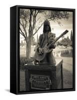 Tombstone of Johnny Ramone in Hollywood Forever Cemetery, Santa Monica Boulevard, Hollywood-null-Framed Stretched Canvas