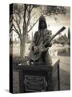 Tombstone of Johnny Ramone in Hollywood Forever Cemetery, Santa Monica Boulevard, Hollywood-null-Stretched Canvas
