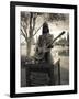 Tombstone of Johnny Ramone in Hollywood Forever Cemetery, Santa Monica Boulevard, Hollywood-null-Framed Photographic Print