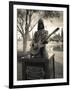 Tombstone of Johnny Ramone in Hollywood Forever Cemetery, Santa Monica Boulevard, Hollywood-null-Framed Photographic Print