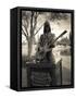 Tombstone of Johnny Ramone in Hollywood Forever Cemetery, Santa Monica Boulevard, Hollywood-null-Framed Stretched Canvas