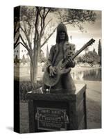 Tombstone of Johnny Ramone in Hollywood Forever Cemetery, Santa Monica Boulevard, Hollywood-null-Stretched Canvas