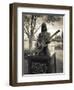 Tombstone of Johnny Ramone in Hollywood Forever Cemetery, Santa Monica Boulevard, Hollywood-null-Framed Premium Photographic Print