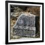 Tombstone with Inscription of Commercial Nature and Reliefs of Objects of Province of Tingitana-null-Framed Giclee Print