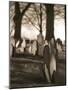 Tombstones in cemetery-Rudy Sulgan-Mounted Photographic Print