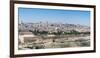 Tombstones on the Mount of Olives with the Old City in background, Jerusalem, Israel, Middle East-Alexandre Rotenberg-Framed Photographic Print