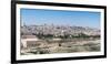 Tombstones on the Mount of Olives with the Old City in background, Jerusalem, Israel, Middle East-Alexandre Rotenberg-Framed Photographic Print