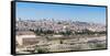 Tombstones on the Mount of Olives with the Old City in background, Jerusalem, Israel, Middle East-Alexandre Rotenberg-Framed Stretched Canvas