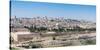 Tombstones on the Mount of Olives with the Old City in background, Jerusalem, Israel, Middle East-Alexandre Rotenberg-Stretched Canvas