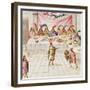 Tome 3 Fol.134, a Banquet, from 'Teatro De La Nueva Espana', Late 18th Century-Diego Garcia Panes y Avellan-Framed Giclee Print