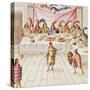 Tome 3 Fol.134, a Banquet, from 'Teatro De La Nueva Espana', Late 18th Century-Diego Garcia Panes y Avellan-Stretched Canvas