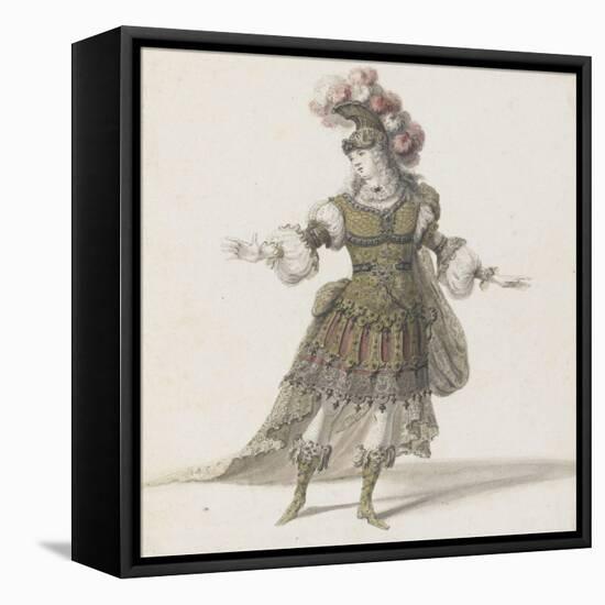 Tome III (1696 DR à 1761DR) : Costumes de fêtes et de mascarades. Théâtre d-Jean I Berain-Framed Stretched Canvas