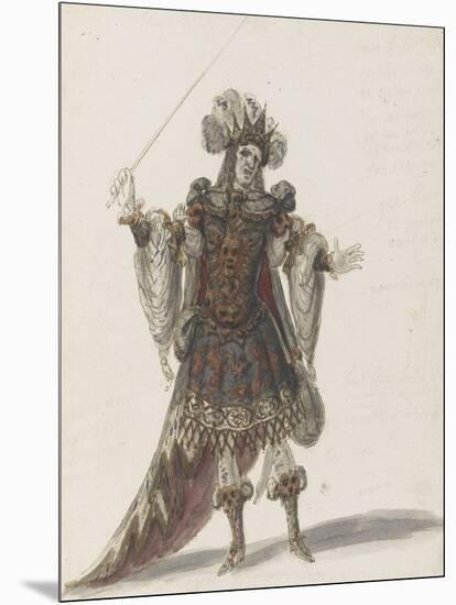 Tome III (1696 DR à 1761DR) : Costumes de fêtes et de mascarades. Théâtre d-Jean I Berain-Mounted Premium Giclee Print