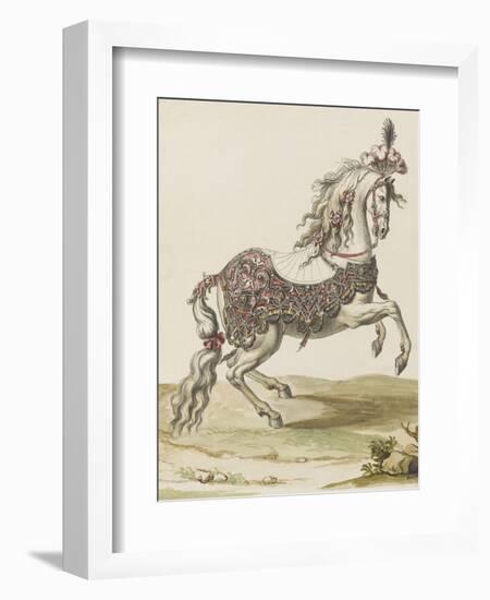 Tome III (1696 DR à 1761DR) : Costumes de fêtes et de mascarades. Théâtre de Louis XIV : cheval-Jean I Berain-Framed Giclee Print