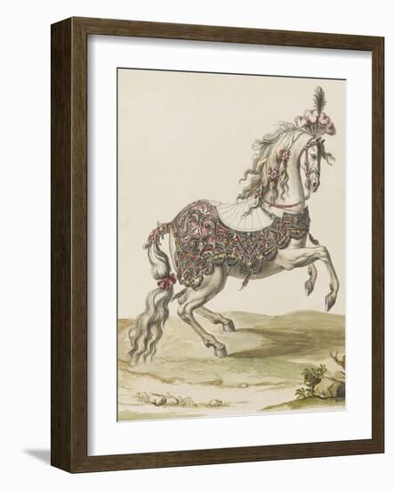 Tome III (1696 DR à 1761DR) : Costumes de fêtes et de mascarades. Théâtre de Louis XIV : cheval-Jean I Berain-Framed Giclee Print