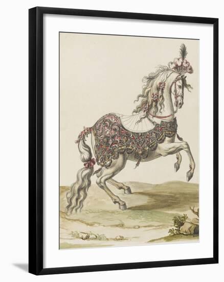 Tome III (1696 DR à 1761DR) : Costumes de fêtes et de mascarades. Théâtre de Louis XIV : cheval-Jean I Berain-Framed Premium Giclee Print