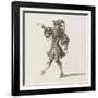 Tome III (1696 DR à 1761DR) : Costumes de fêtes et de mascarades. Théâtre de Louis XIV ; Héros-Jean I Berain-Framed Giclee Print