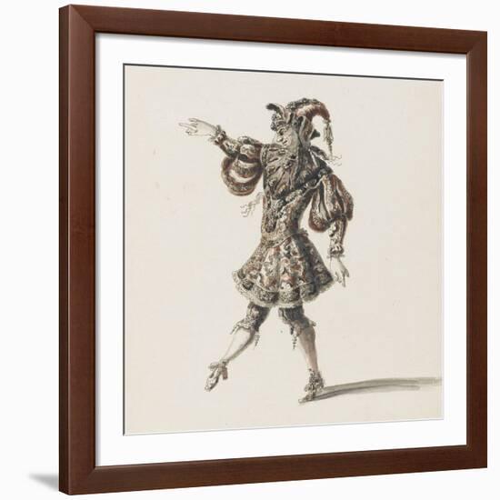 Tome III (1696 DR à 1761DR) : Costumes de fêtes et de mascarades. Théâtre de Louis XIV ; Héros-Jean I Berain-Framed Giclee Print