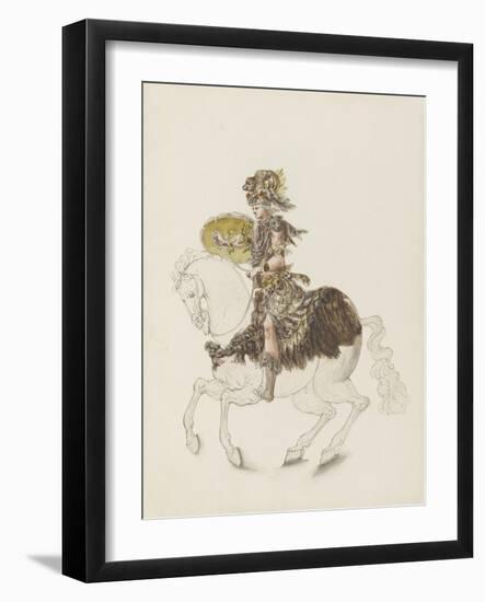 Tome III (1696 DR à 1761DR) : Costumes de fêtes et de mascarades. Théâtre de Louis XIV-Jean I Berain-Framed Giclee Print