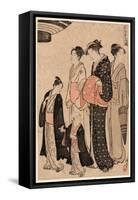 Tomimoto Bushi-Torii Kiyonaga-Framed Stretched Canvas