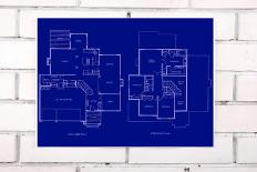 Blueprint-tomloel-Mounted Art Print