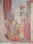The Distribution of Alms and Death of Ananias-Tommaso Masaccio-Giclee Print