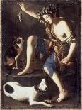 Young Shepherd Playing with a Cat-Tommaso Salini-Giclee Print